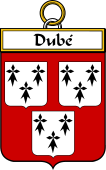 French Coat of Arms Badge for Dubé