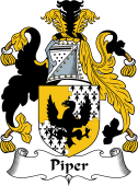 English Coat of Arms for the family Piper