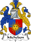 English Coat of Arms for the family Michelson