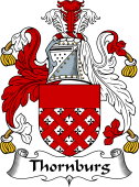 English Coat of Arms for the family Thornburg (h)