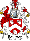 English Coat of Arms for the family Bayman