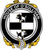 Irish Coat of Arms Badge for the O'SULLIVAN (Beare) family