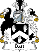 English Coat of Arms for the family Batt