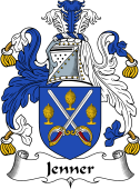 English Coat of Arms for the family Jenner