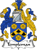 English Coat of Arms for the family Templeman