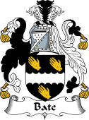 English Coat of Arms for the family Bate or Bates