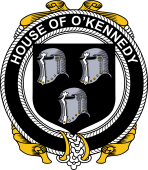 Irish Coat of Arms Badge for the O'KENNEDY family