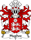 Welsh Coat of Arms for Hughes (Huys-of Llewerllyd, Diserth, Flint)