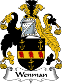 English Coat of Arms for the family Wayneman or Wenman