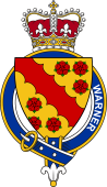 British Garter Coat of Arms for Warner (England)