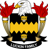 Coat of arms used by the Luckin family in the United States of America