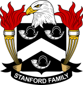 Coat of arms used by the Stanford family in the United States of America