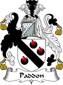 English Coat of Arms for the family Paddon