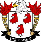 Coat of arms used by the Scott family in the United States of America