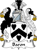 English Coat of Arms for the family Baron