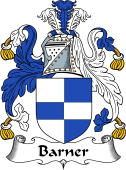 English Coat of Arms for the family Barner