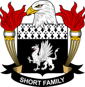 Coat of arms used by the Short family in the United States of America