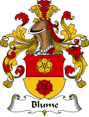 German Wappen Coat of Arms for Blume
