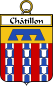 French Coat of Arms Badge for Châtillon