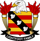 Coat of arms used by the Lightfoot family in the United States of America