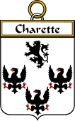French Coat of Arms Badge for Charette