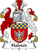 English Coat of Arms for the family Halsted