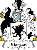 English Coat of Arms for the family Morgan II (Wales)
