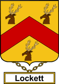 English Coat of Arms Shield Badge for Lockett