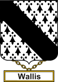 English Coat of Arms Shield Badge for Wallis