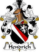 German Wappen Coat of Arms for Hendrich