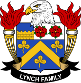 Coat of arms used by the Lynch family in the United States of America