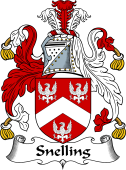 English Coat of Arms for the family Snelling