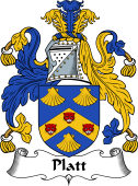 English Coat of Arms for the family Platt