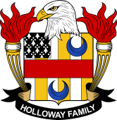 Coat of arms used by the Holloway family in the United States of America