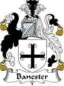 English Coat of Arms for the family Banester