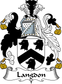 English Coat of Arms for the family Langdon