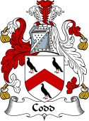 English Coat of Arms for the family Codd