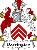 English Coat of Arms for the family Barrington