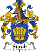 German Wappen Coat of Arms for Staub