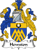 English Coat of Arms for the family Hewston