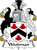 English Coat of Arms for the family Woodman