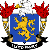 Coat of arms used by the Lloyd family in the United States of America