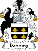 English Coat of Arms for the family Banning