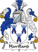 English Coat of Arms for the family Havilland