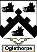English Coat of Arms Shield Badge for Oglethorpe