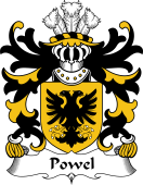 Welsh Coat of Arms for Powel (of Llandow, Glamorganshire)