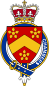 British Garter Coat of Arms for Chambers (England)