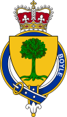 British Garter Coat of Arms for Boyle (Ireland)