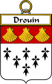 French Coat of Arms Badge for Drouin