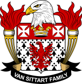 Coat of arms used by the Van Sittart family in the United States of America